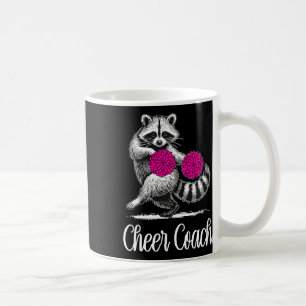 Racoon Cheer Coach Funny Cheerleader Cheerleading Coffee Mug