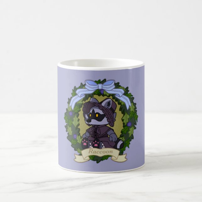 racoon Classic Mug, 11 oz Coffee Mug (Center)