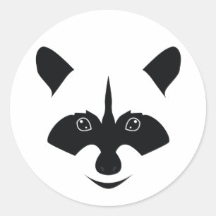 Racoon Classic Round Sticker