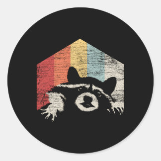 Racoon Classic Round Sticker
