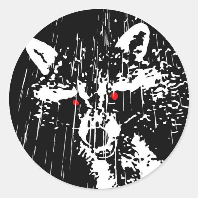 Racoon Classic Round Sticker (Front)