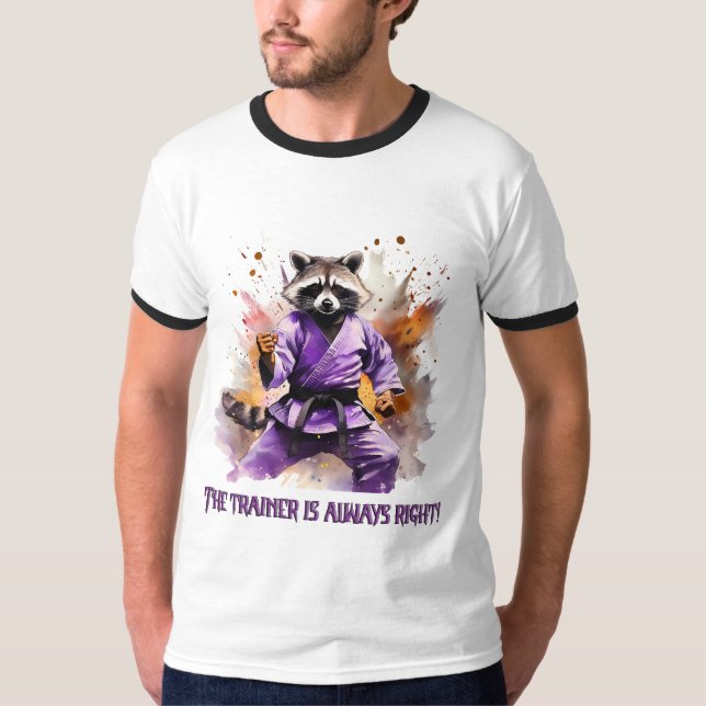 Racoon-coach, sport T-Shirt (Front)