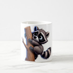 racoon coffee mug