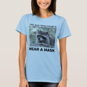 Racoon Covid ask for the Mask by Funnycomb T-Shir T-Shirt