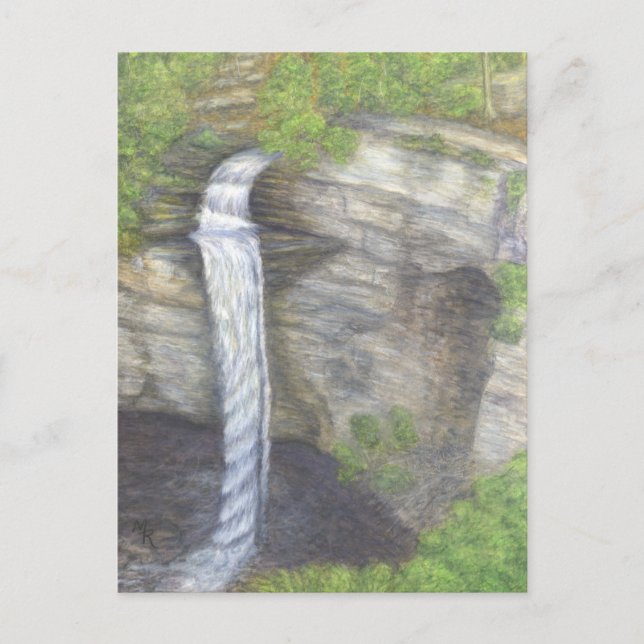 Racoon Creek Falls Waterfall Postcard (Front)