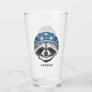 Racoon Daredevil   Add Your Name Glass