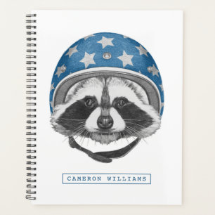 Racoon Daredevil Add Your Name Planner