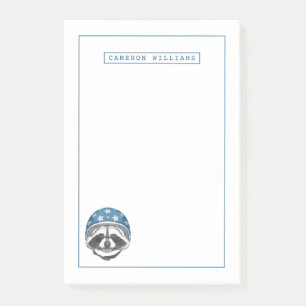 Racoon Daredevil Add Your Name Post-it Notes