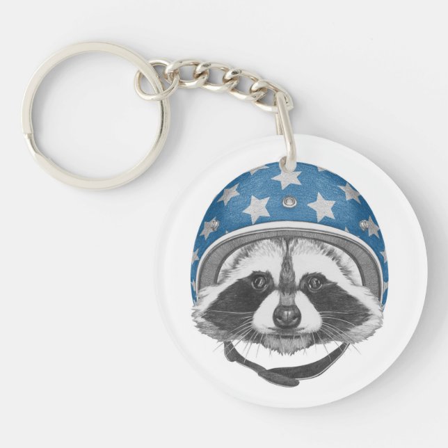 Racoon Daredevil Key Ring (Front)