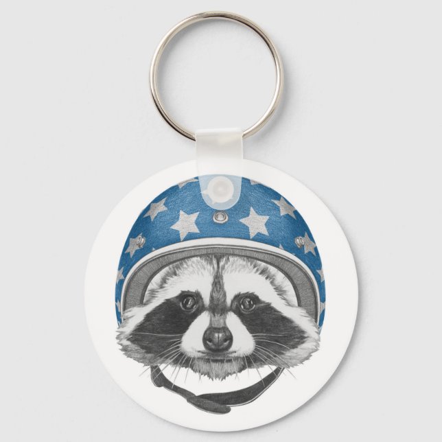 Racoon Daredevil Key Ring (Front)