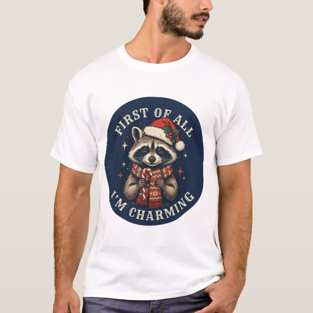 racoon Design T-Shirt (Front)