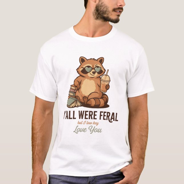 racoon design T-Shirt (Front)