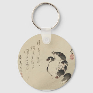 Racoon-dog (Tanuki) by Shibata Zeshin Key Ring