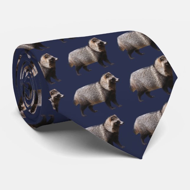 Racoon dog tie (Rolled)