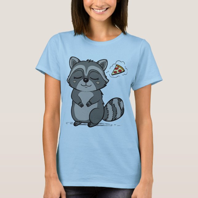 Racoon Dream - Pizza! T-Shirt (Front)