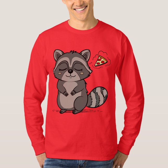 Racoon Dream - Pizza! T-Shirt (Front)