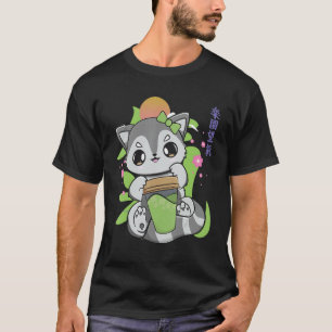 Racoon Drinking Mochi And Milk Tea For Boba T-Shirt