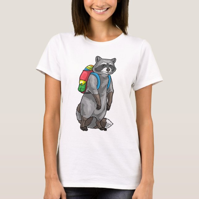 Racoon Easter Student T-Shirt (Front)