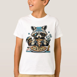 Racoon eats Pizza T-Shirt
