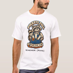 Racoon Engineer Full of Schemes T-Shirt