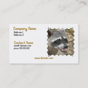 Racoon Face Business Card