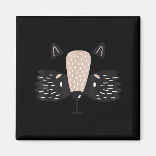 Racoon Face Cute Baby Animal Halloween Costume Magnet
