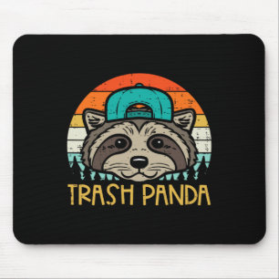 Racoon Face Trash Panda Cool Street Cat Boys Kids Mouse Mat