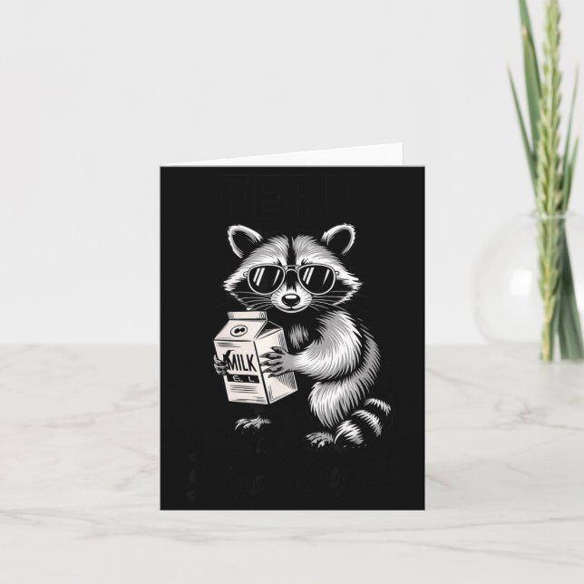 Racoon Feral Like My Blood Sugar Diabetes Awarenes Card (Front)