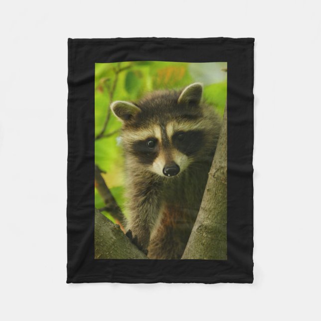 racoon fleece blanket (Front)
