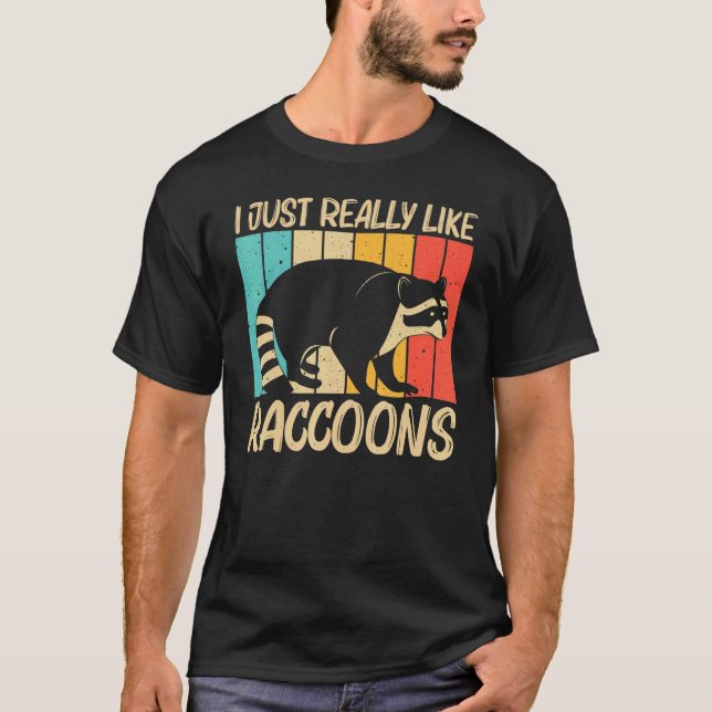 Racoon For Men Women Common Racoon  1 T-Shirt (Front)