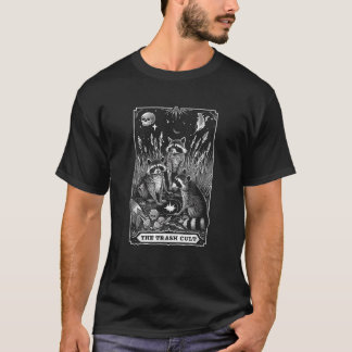 Racoon Gothic Tarot Card The Trash Cult Witchcraf T-Shirt