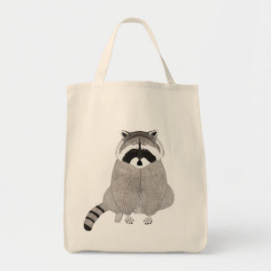 Racoon Grocery Tote Bag