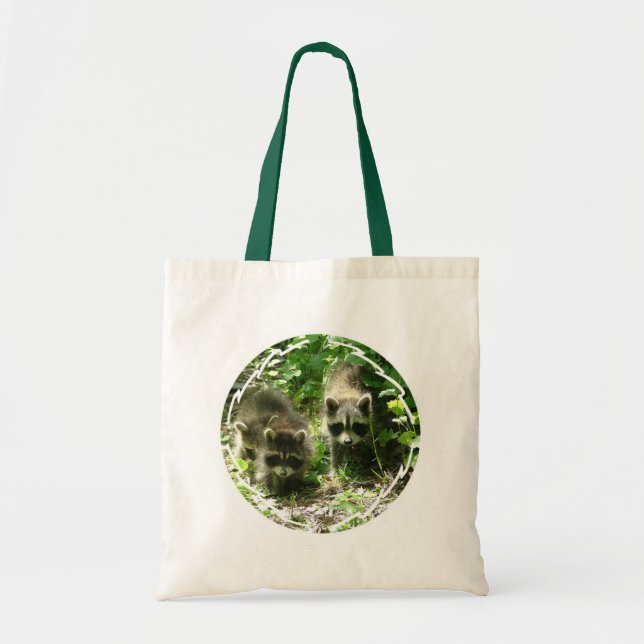 Racoon Habitat Small Canvas Bag (Front)