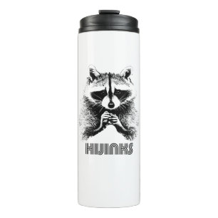 Racoon Hijinks Thermal Tumbler