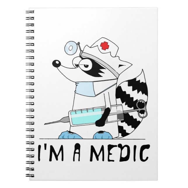 Racoon: I'm a medic Notebook (Front)
