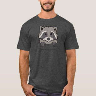 Racoon In a Pocket Cute Pocket Racoon T-Shirt