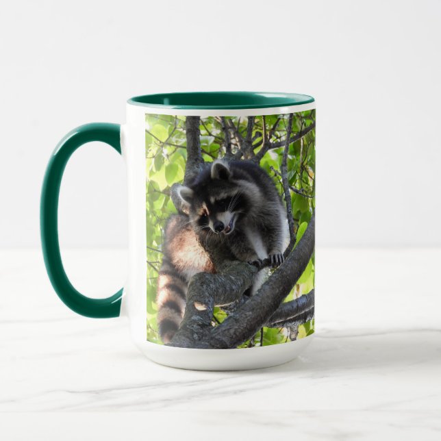 Racoon in a Tree   Mug (Left)