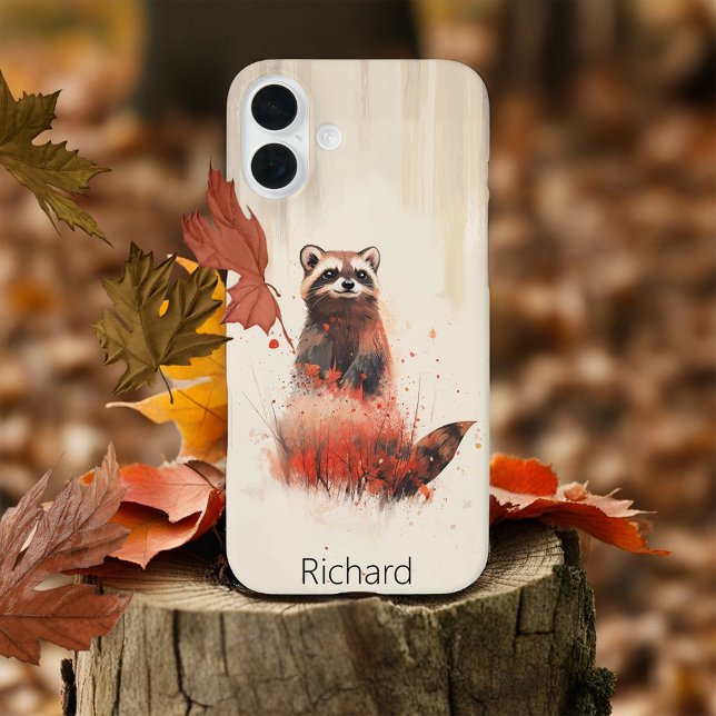 Racoon In The Woods Case-Mate iPhone Case (Creator Uploaded)