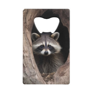 Racoon in Tree Cave 