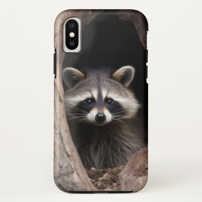 Racoon in Tree Cave  Case-Mate iPhone Case (Back)