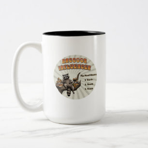 Racoon Influencer Must Haves Two-Tone Coffee Mug