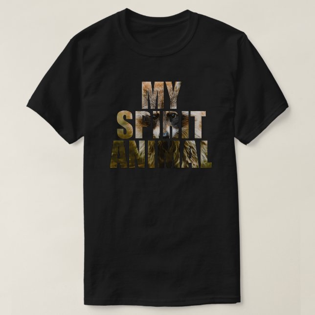 Racoon Is My Spirit Animal 2 T-Shirt (Design Front)