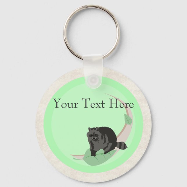 Racoon Keychain (Front)