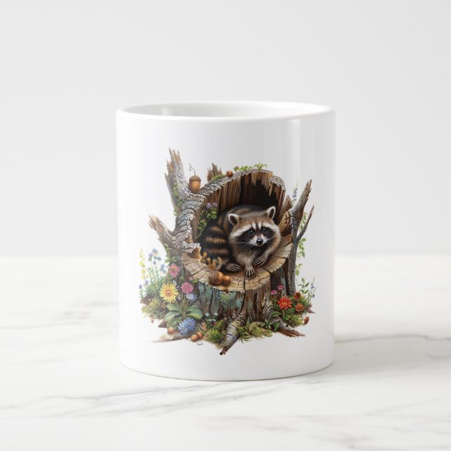 Racoon  large coffee mug (Front)