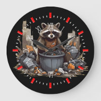 Racoon likes garbage