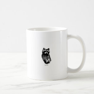 Racoon Line Art Logo Coffee Mug