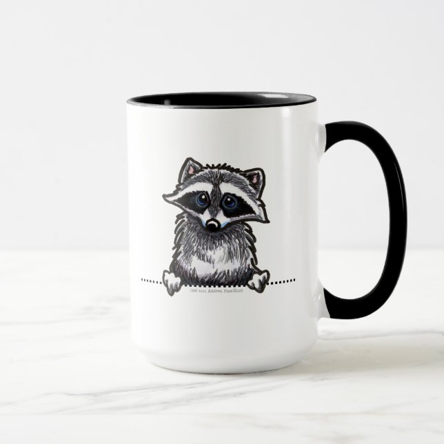 Racoon Line Art Mug (Right)