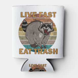 Racoon - Live Fast Eat Trash Can Cooler