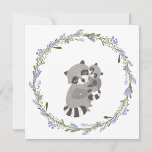 Racoon Love Card