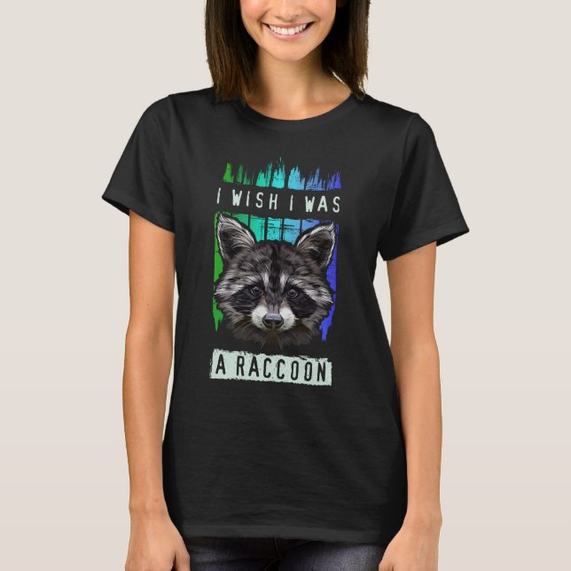 Racoon Lover, Cute Trash Panda T-Shirt (Front)